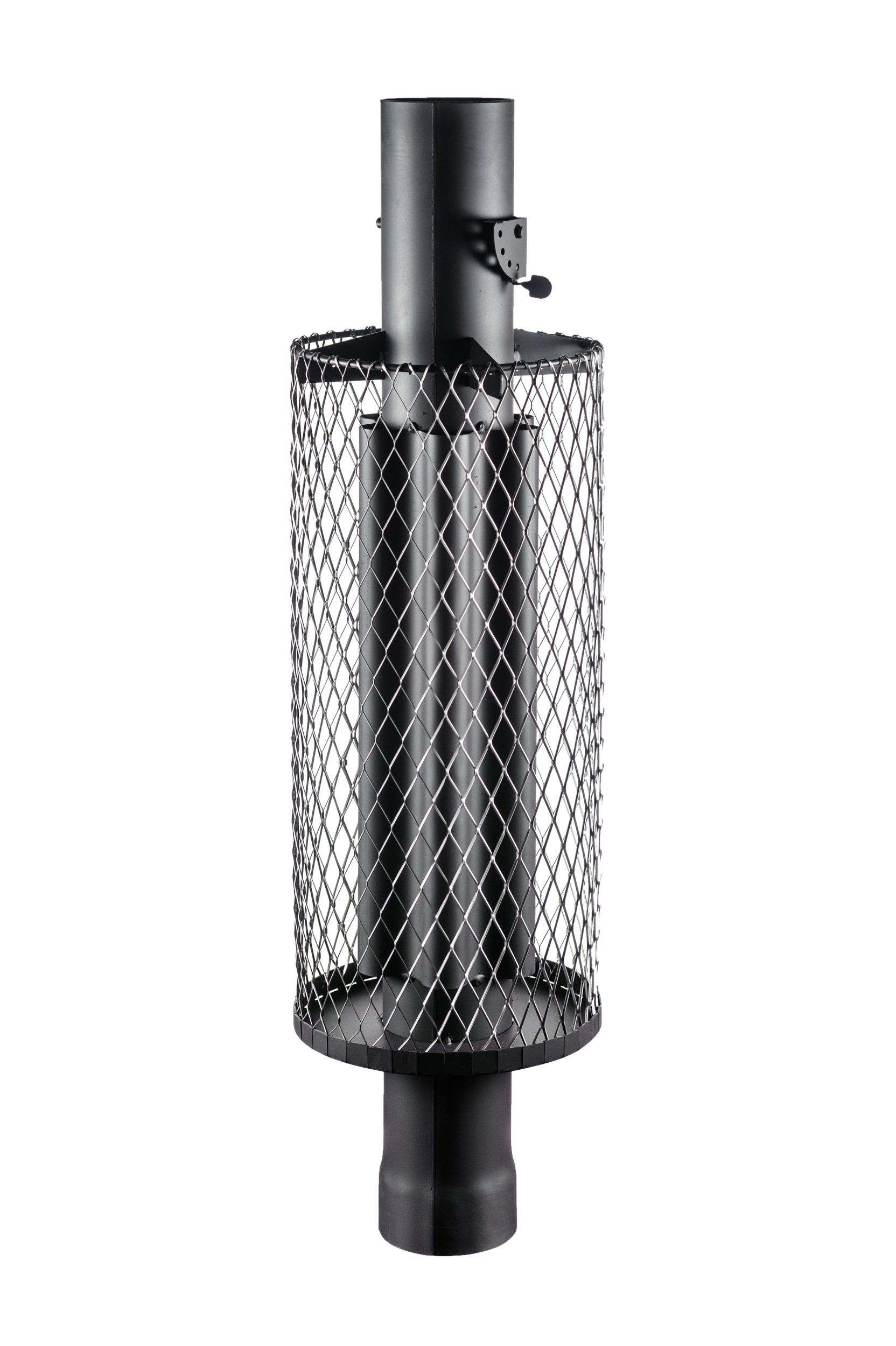 дымоход стартовый конвектор с сеткой для камней, и шибером d115 l1 м (антик) картинка анонса te-plo.ru